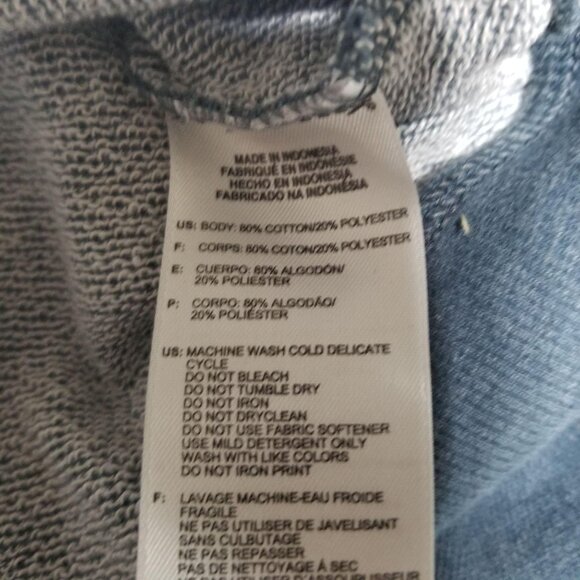 Adidas Womens Navy Sweatshirt With Pink Logo Climalite Fabric Size M 80% Cotton - Picture 4 of 5